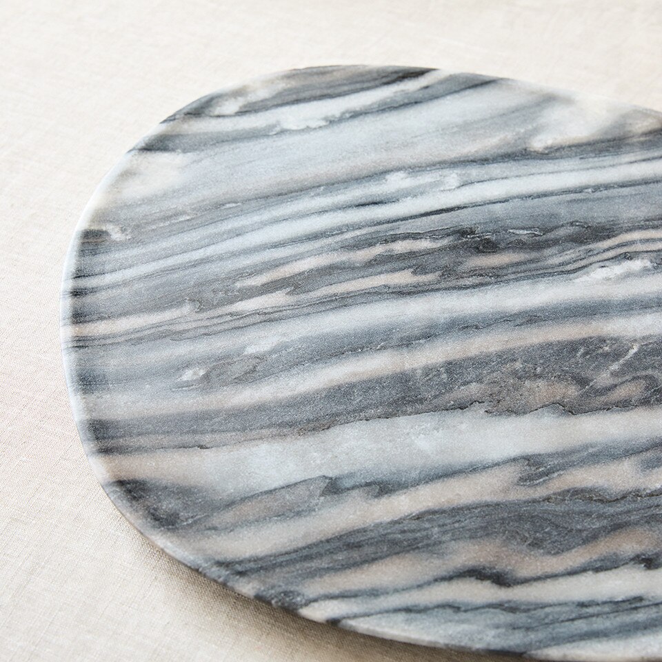 Organic Marble Serveware Platter West Elm UK